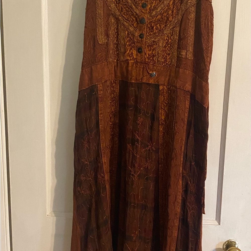Bohemian Patchwork Sleeveless Dress - Picture 13 of 13